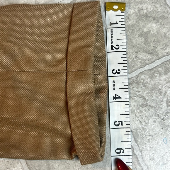 Zara Green high Waist Pants Slacks Soft Sz. 30 EUR 38 khaki tan warm color ankle - Picture 8 of 16